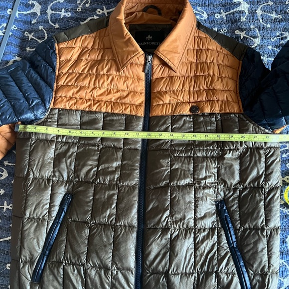 RAINFOREST Quilted Nylon Men’s THERMOLUXE Jacket Multicolour 5 Pockets Size L - Picture 15 of 15